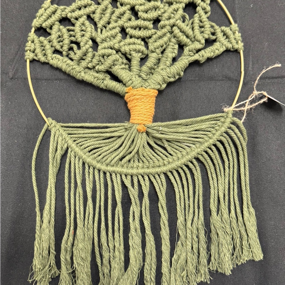 Green Macrame Wall Hanging - Picture 1 of 1